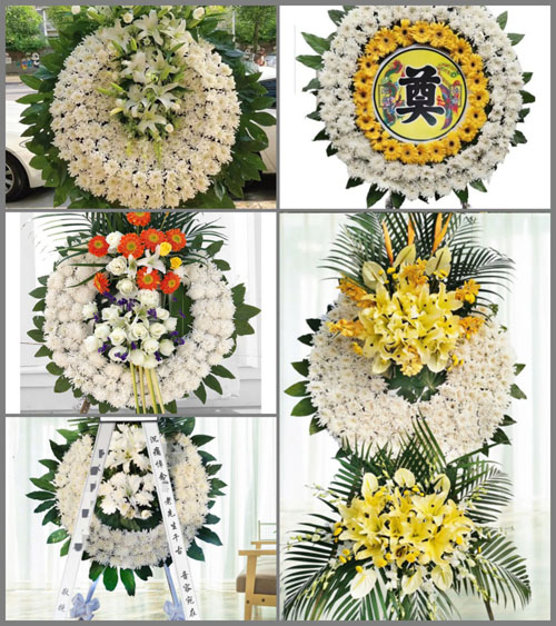 山西运城闻喜县阳隅乡张才岭村花圈速递